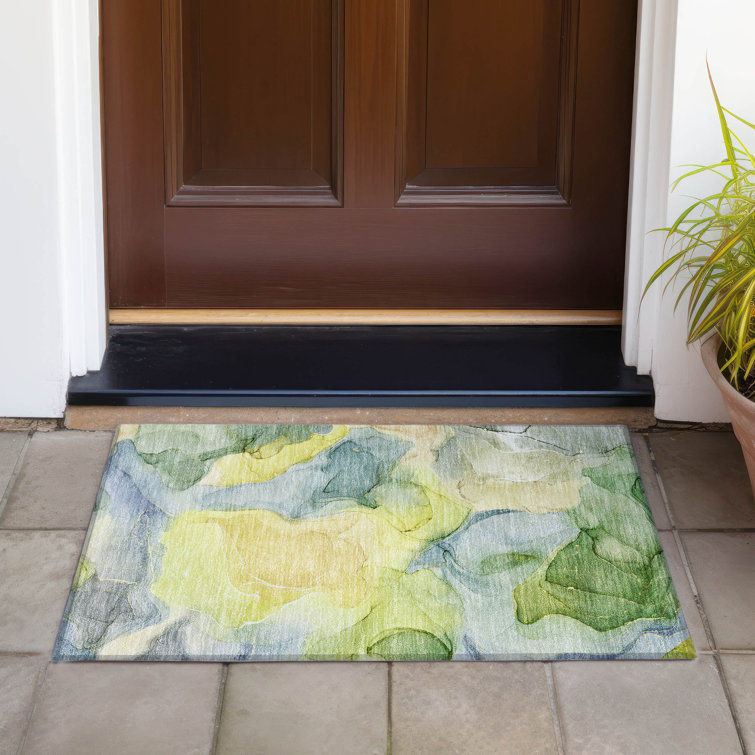 Alfonzo Washable Abstract Indoor / Outdoor Rug