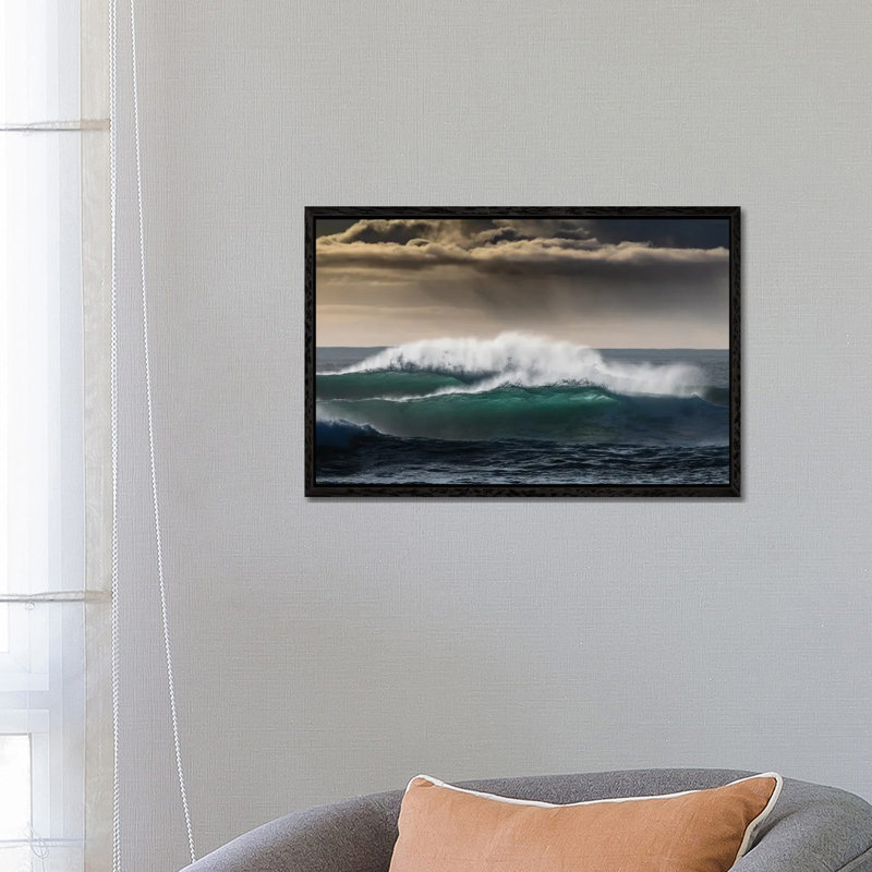 Golden Africa by John J. Chen - Floater Frame Print on Canvas