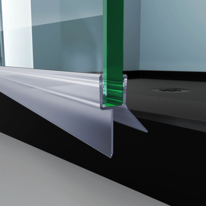 Bottom Vinyl Door Sweep, 1" H x 1" W x 23.13" D