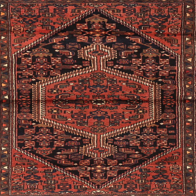 Tapis rouge à motif sud-ouest, Rectangle 5 pi x 7 pi