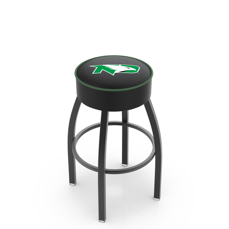 Tabouret de bar et de comptoir NCAA, Dakota du Nord, Noir, Tabouret de comptoir (assise de 25 po de hauteur)