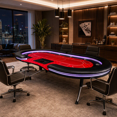 Table de poker avec table de jeu 94 po Design