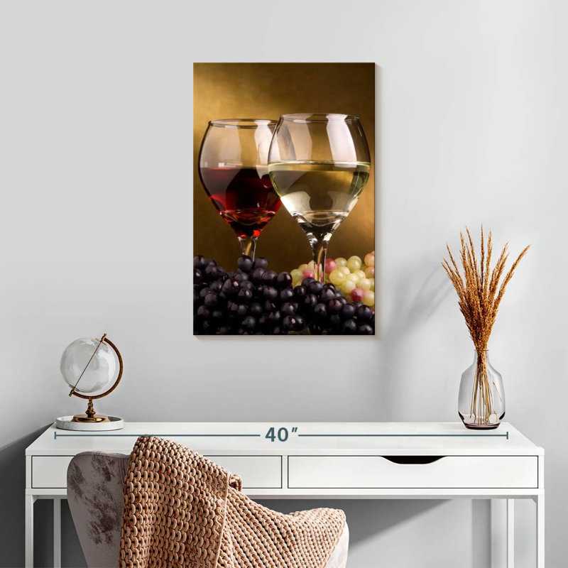 Yarlin Red And White Wine Grapes, 24" H x 16" W