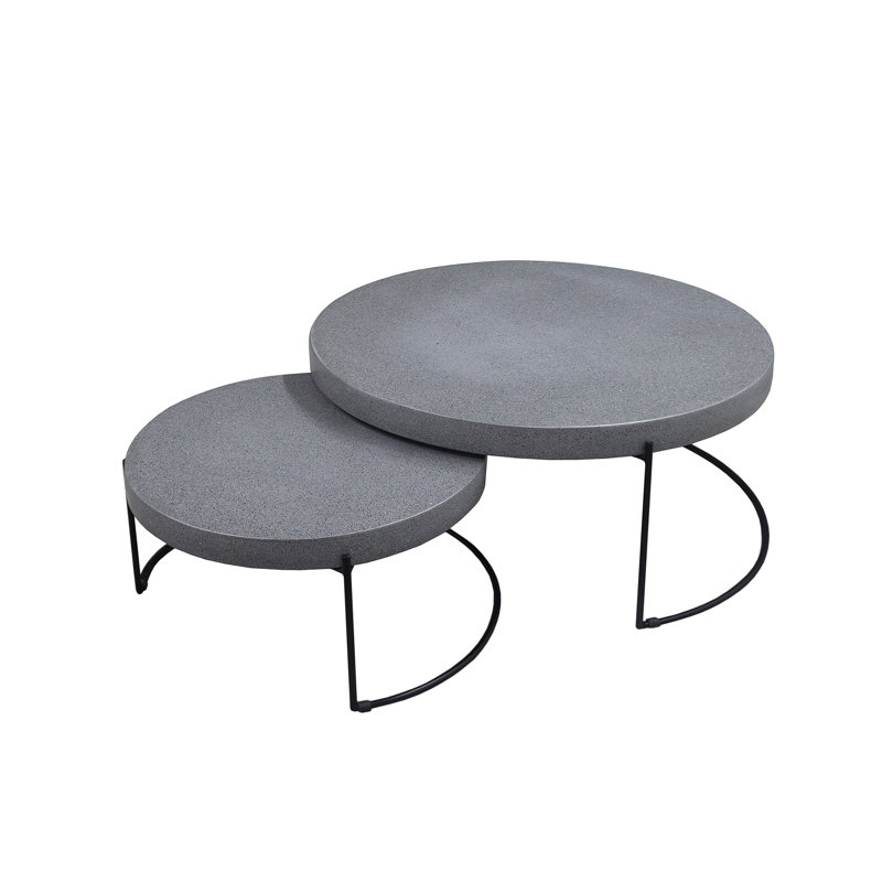Grandes tables basses gigognes rondes Volterra