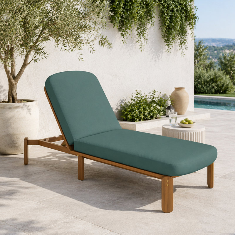Chaise longue d'extérieur ajustable, Green