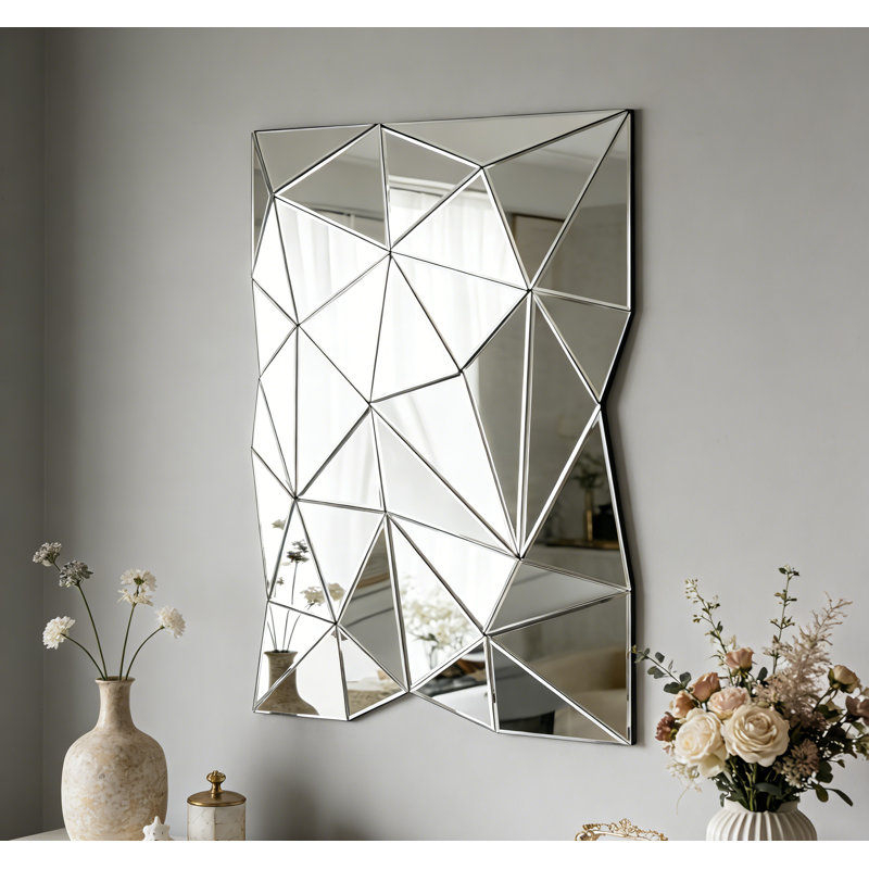   Wall Decor Mirror Glass Rectangle Accent Wall Mirror 