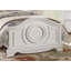 Lit simple à panneau Classic Classic Finition blanche - Aucun sommier tapissier nécessaire, robuste et amp; Élégant
