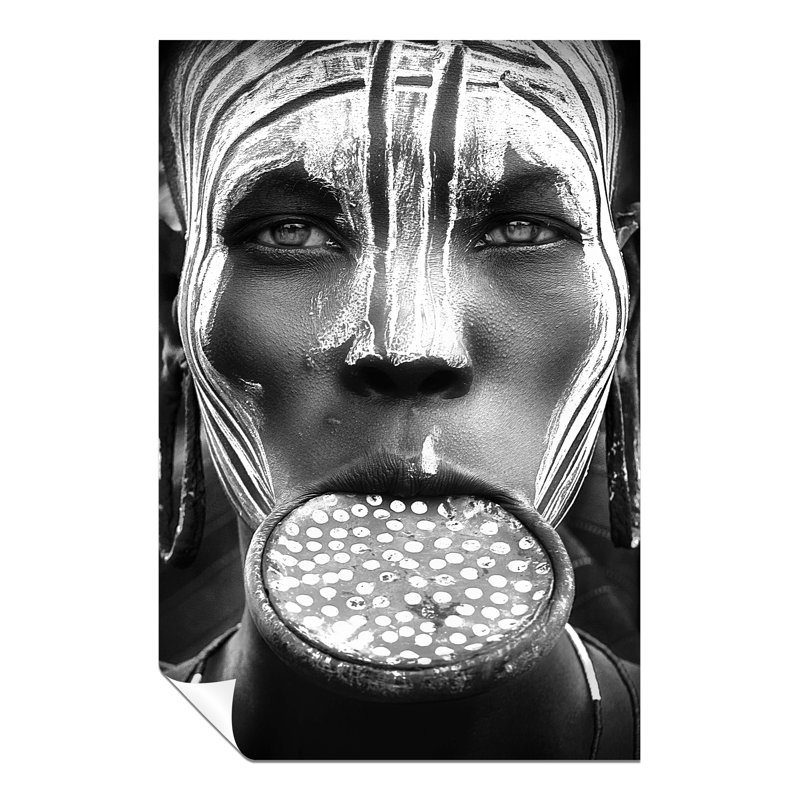Woman Tribal Beauty - No Frame Print, 91cm H x 61cm W
