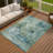 Machine Washable Indoor/Outdoor Efimenko ACN2300 Abstract Rug-593641284