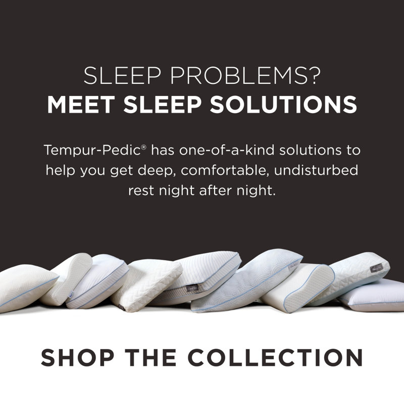 Tempur-Ergo Neck Memory Foam Extra Firm Pillow, High Profile, Single