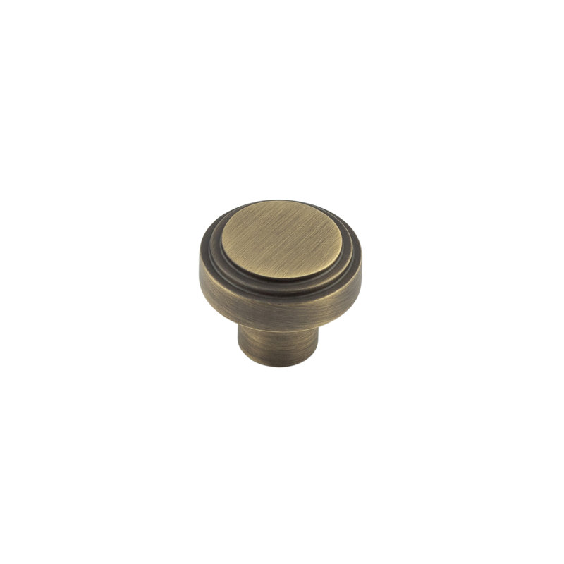 Hoxton 30mm Diameter Round Knob, Antique Brass