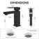 Bathroom Sink Faucet Single-hole Single-handle With Drain Assembly