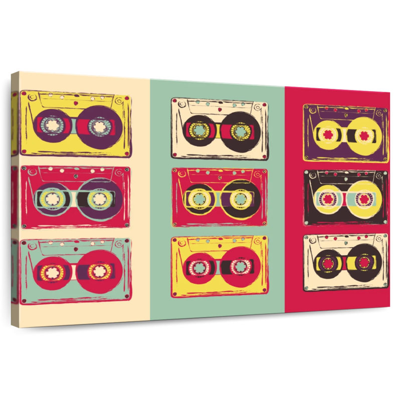 Abarca Retro Tapes, 34" H x 51" W