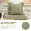 Housse de coussin Fabividine Boho Frill, coussin à double face à volants, lin doux, décoration intérieure, taille 20 po x 20 po-101338797-101338791