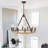 Hendon 12 - Light Dimmable Kitchen Island Wagon Wheel Chandelier-93646025-118944759