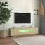 Meuble télé Meuble télé Console console télé avec lumières DEL-1308657839