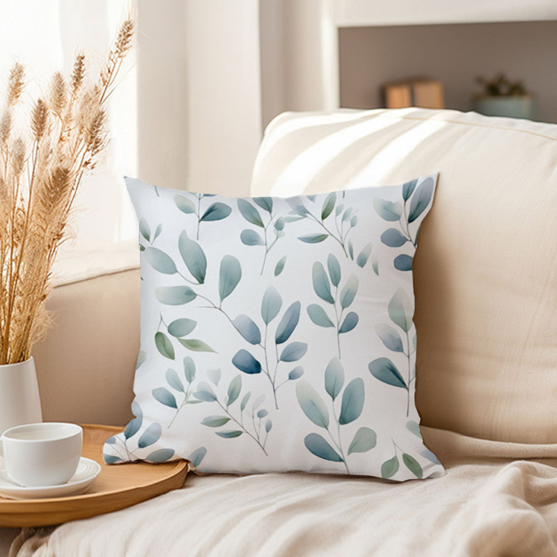 Botanical Eucalyptus Leaves Pattern Leaf I, 20"H x 20"W
