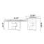 Ensemble de tables basses en marbre de style minimaliste
