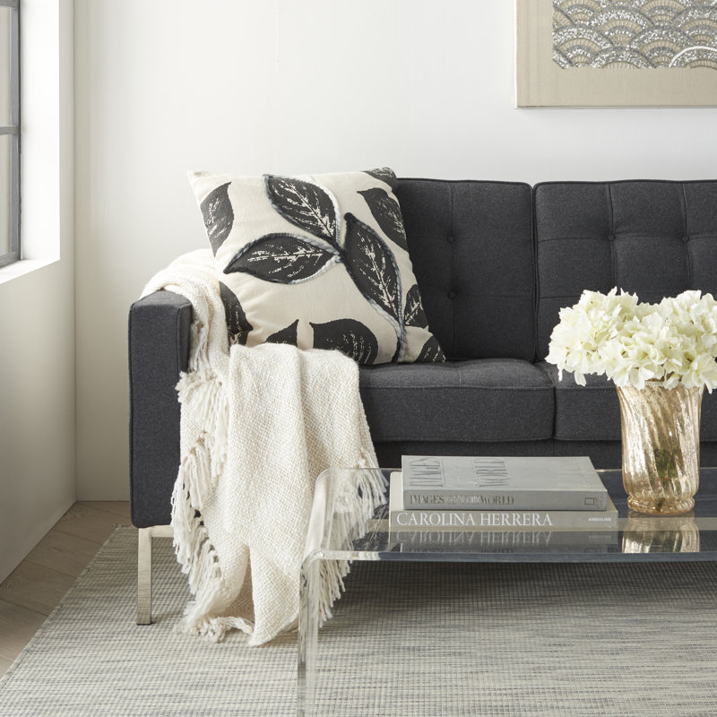  Housse de coussin carré et insert, Anthracite