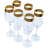 10oz. Handmade Crystal Flute Set