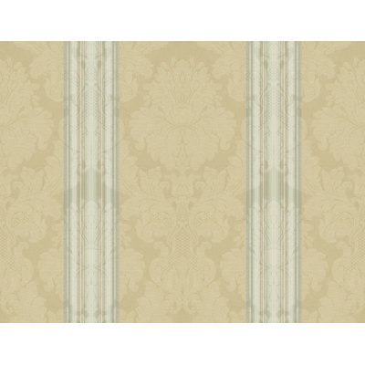 Papier peint damassé rayé non collé Seabrook Designs & Metallic Ophelia