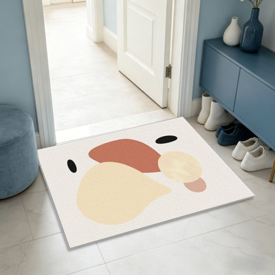 Tapis de style neutre de style bohème pour le salon, doux et confortable, convient à toutes les saisons, facile à entretenir, tapis de sol intérieur lavable à la machine, sous la table de ferme convenant à la chambre à coucher, à la salle à manger, au bureau, au patio, au balcon, à la maison
