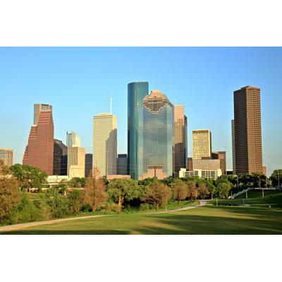 Houston Downtown Skyline par - Photographie de toile tendue
