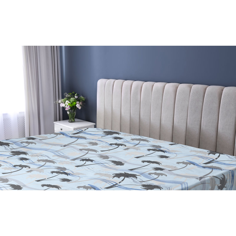 Drap-housse Ambesonne Palm Trees Aloha Vibes, Drap-housse de taille simple