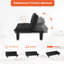 Divan-lit convertible 3-en-1 avec causeuse Trentino