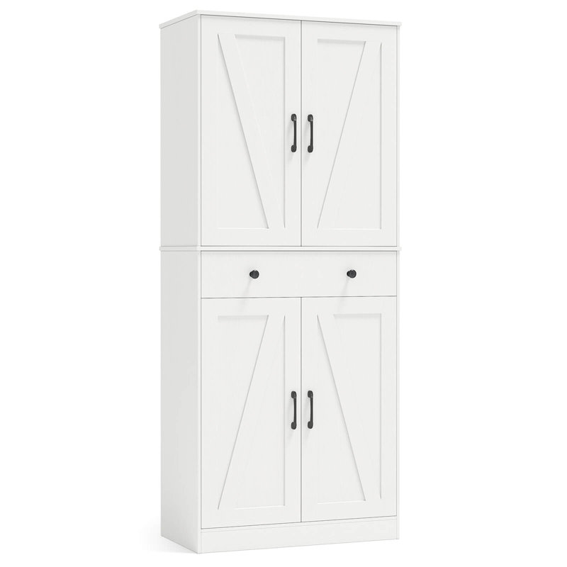 Armoire de style campagne 72 po avec 4 portes de grange