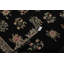 Tapis traditionnel kilim sauge noir en laine tissé à la main 6 x 9