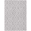 Tapis lavable à motif géométrique lavande et ivoire 5 pi x 8 pi