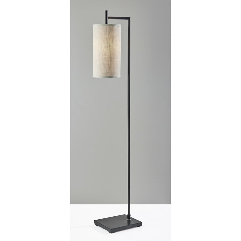 Lampe de travail / lecture sur pied 65 po Elina, Noir, Beige