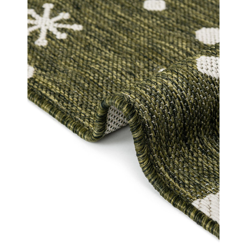 The Holiday Aisle Kazden Indoor/Outdoor Area Rug, Rectangle 9' x 12'