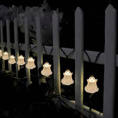 Halloween Ghost String Lights Outdoor 8.5Ft Decorations Lights