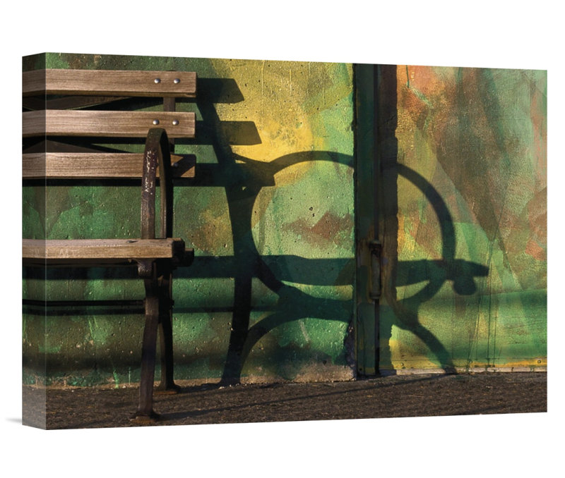 " Bench ", 12" H x 16" W, Canvas, No Mat