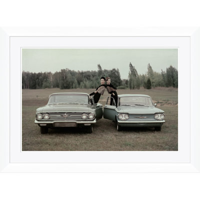 " Vogue Magazine, "Two Women Leaning Out Of Cars," John Rawlings, November 1, 1959 "