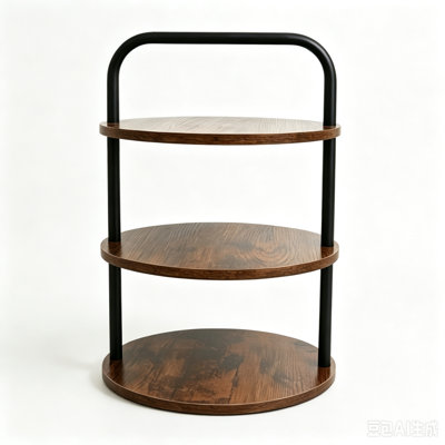 3-Tier Round Storage Rack