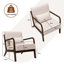 Upholstered Linen Armchair-1722659742