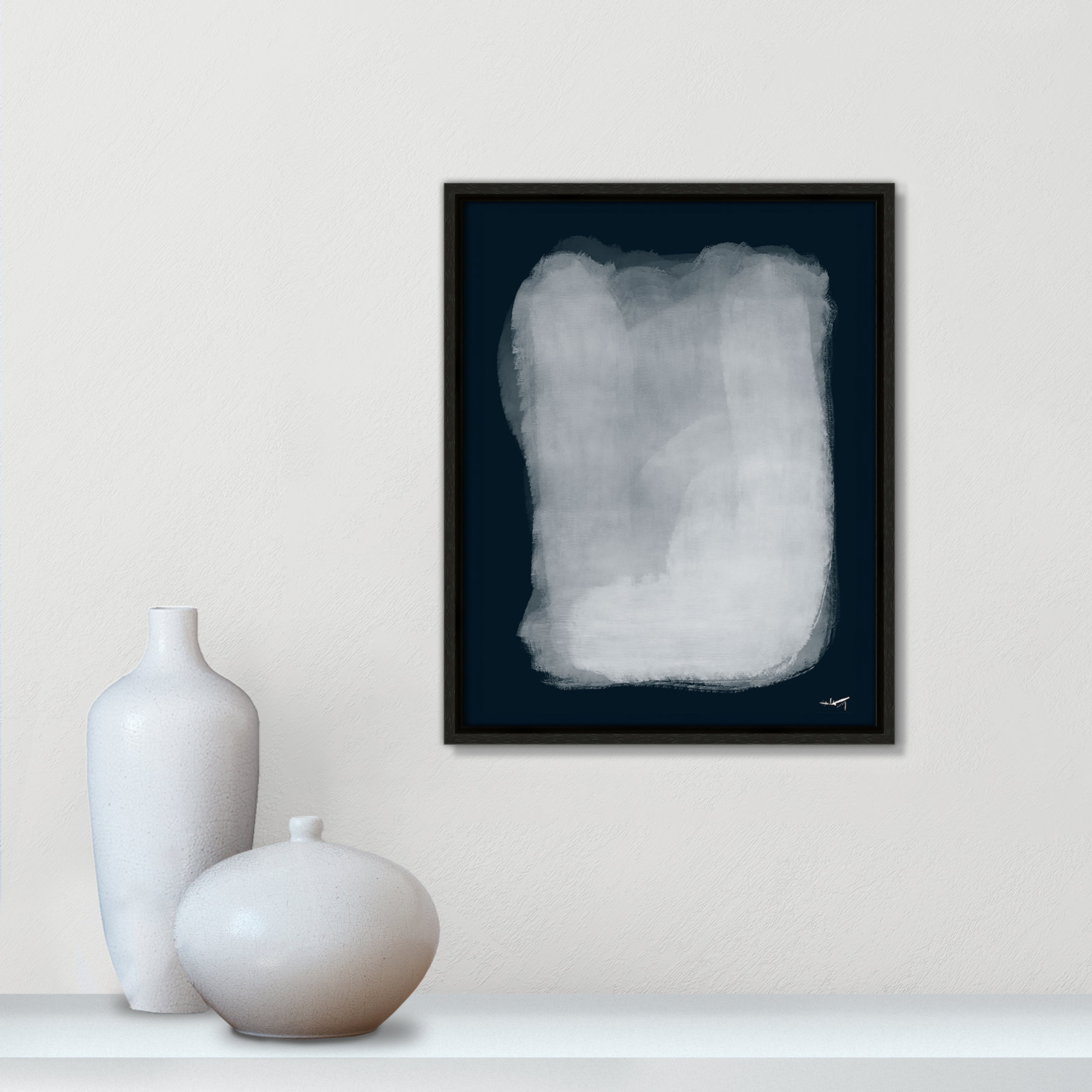Gelder "Calme 001" Print by N.Atelier, Espresso, 15.5" H x 12.5" W