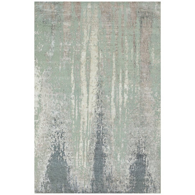 Hand Woven Wool Abstract Area Rug