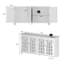 Armoire d'appoint avec 4 portes-miroirs Elegent