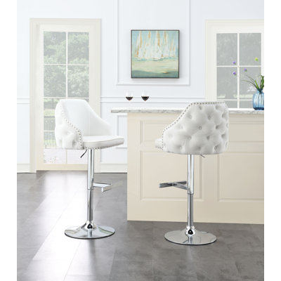 Tabouret de bar en velours