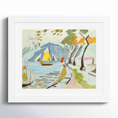Macau Shoreline Framed On Paper by Anne Durham Print