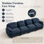 Canapé Gatton surdimensionné 4 places à effet nuage, canapé modulaire haut de gamme en chenille avec assise profonde et coussins en mousse haute résilience et ressorts, canapé de salon moderne avec coussins lombaires-1662380560