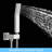 Shower System Shower Faucet Combo Set Wall Mounted With 10" Rainfall Shower Head And Handheld Shower Faucet Finish With Brass Valve Rough-In