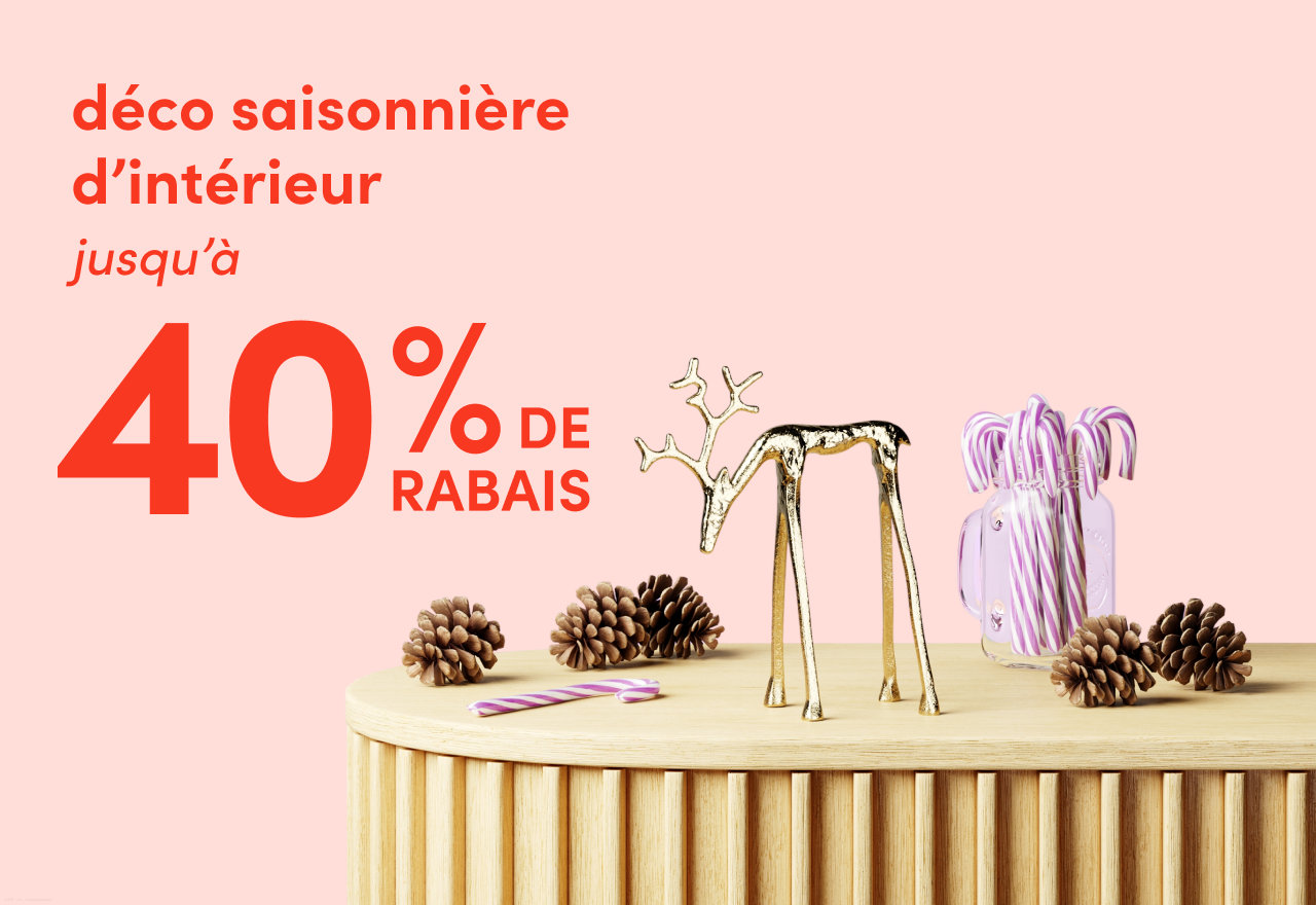 déco saisonnière d'intérieur en solde