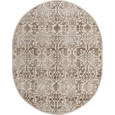 Tapis à motif floral Dathon