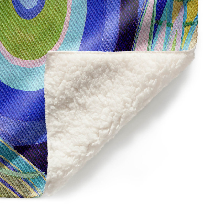 Couverture sherpa douce water series 9, l 51 po x L 60 po