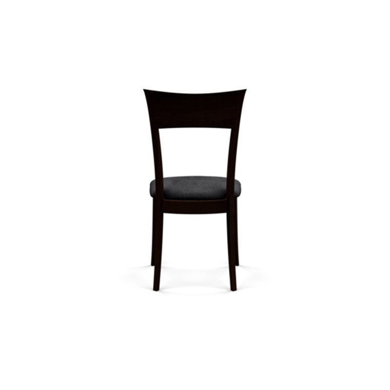 Ingrid Upholstered Dining Chair, Onyx Microsuede, Smoke Cherry